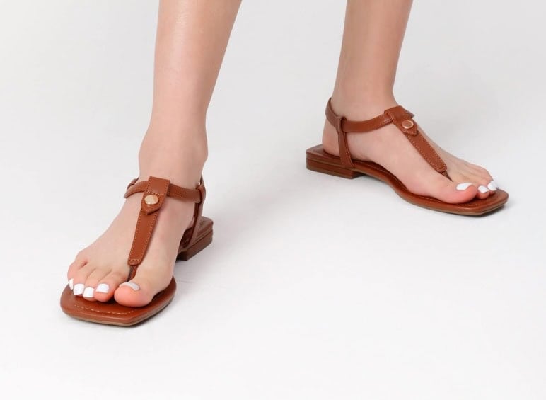 DREAM PAIRS Women's T Strap Flat Sandals