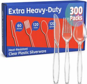 Degralight Plastic Disposable Cutlery Utensils Silverware
