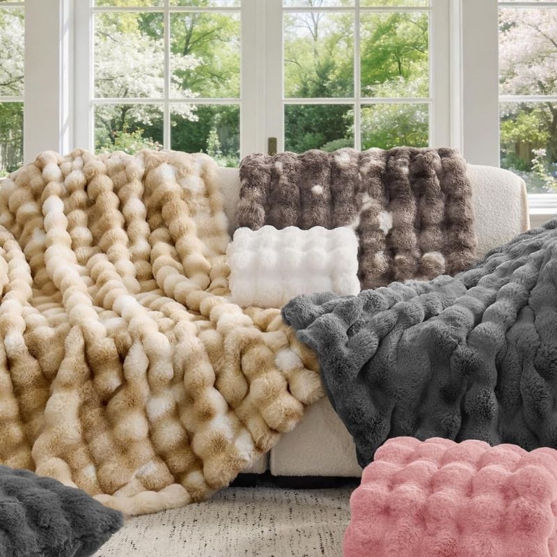 Faux Rabbit Bubble Blanket Faux Rabbit Bubble Blanket