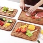 GolfFox Wood Cutting Board Set