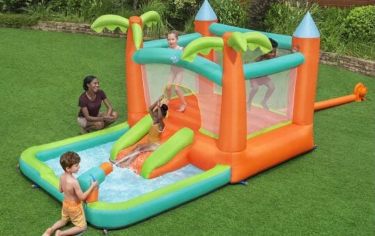 H2OGO! Kids Tropical Outdoor Inflatable Mega Bouncer