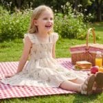 HONGTEYA Toddler Girl Ruffle Sleeveless Dress