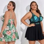 Hanna Nikole Womens Plus Size Swim Dresses