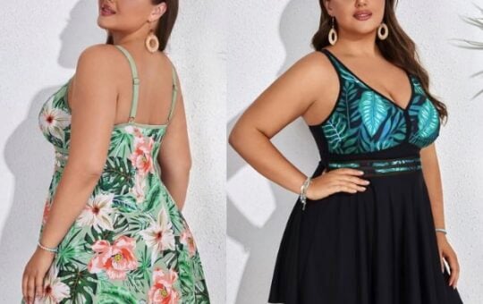 Hanna Nikole Womens Plus Size Swim Dresses