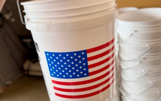 Home Depot Leaktite America 250 5 Gallon Bucket Flag
