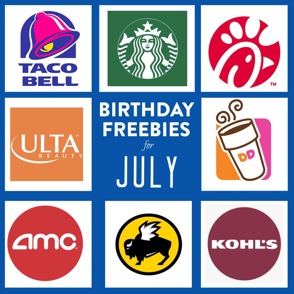 July birthday freebies