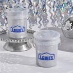 Lowe's Silver Glitter Mini Bucket