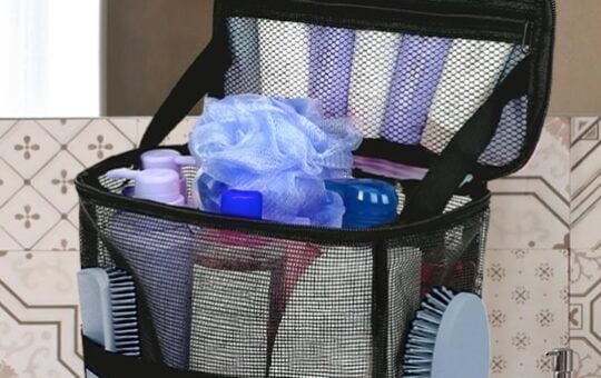 NOBLIGOAL Mesh Shower Caddy with Hanging Hook