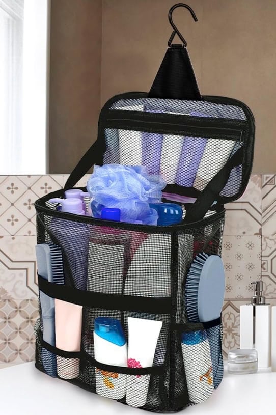 NOBLIGOAL Mesh Shower Caddy with Hanging Hook NOBLIGOAL Mesh Shower Caddy with Hanging Hook
