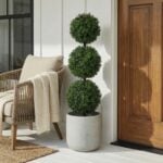 Nearly Natural 36in Artificial Triple Ball Boxwood Topiary Tree