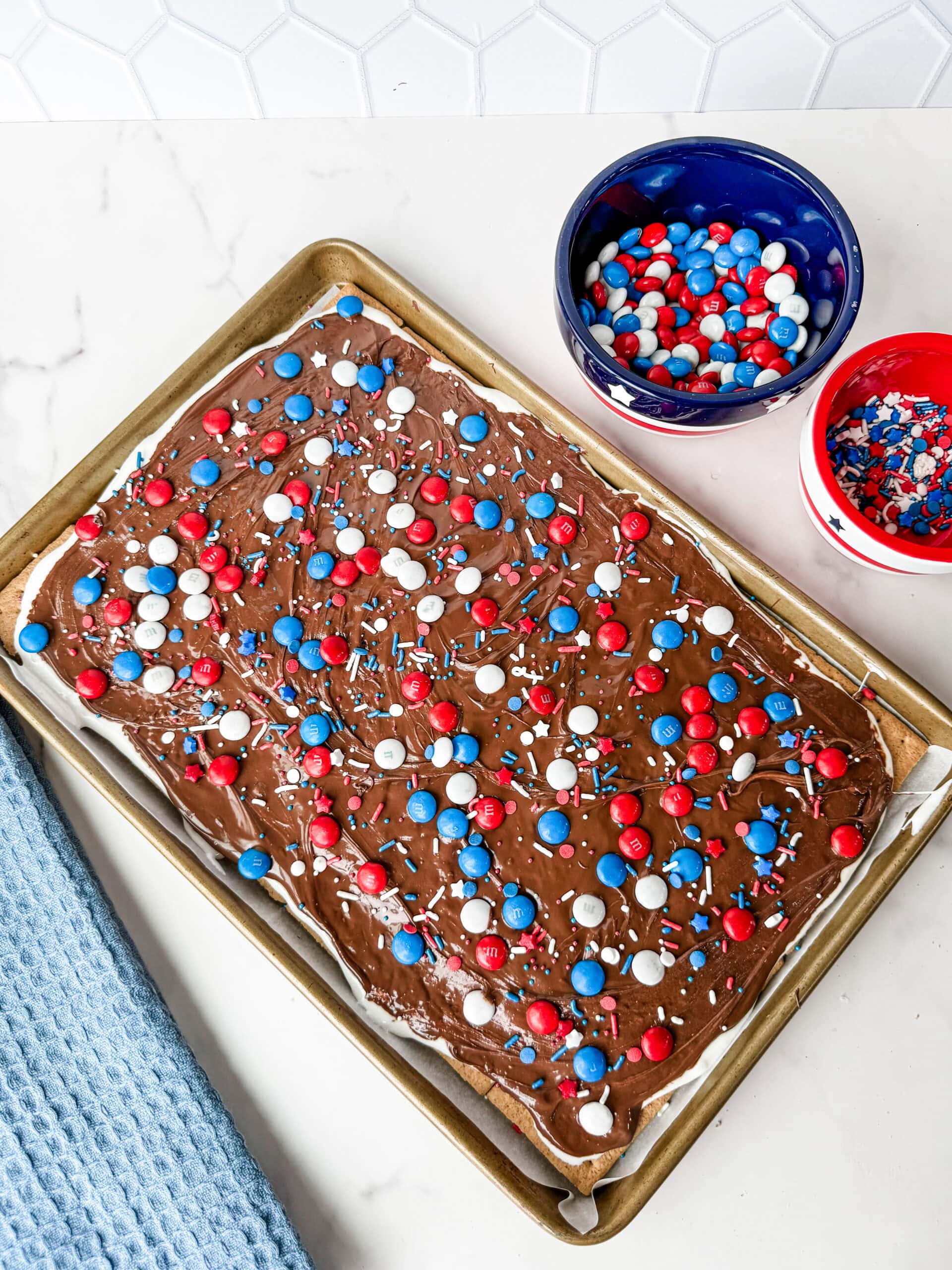 Patriotic S'mores Bark 37