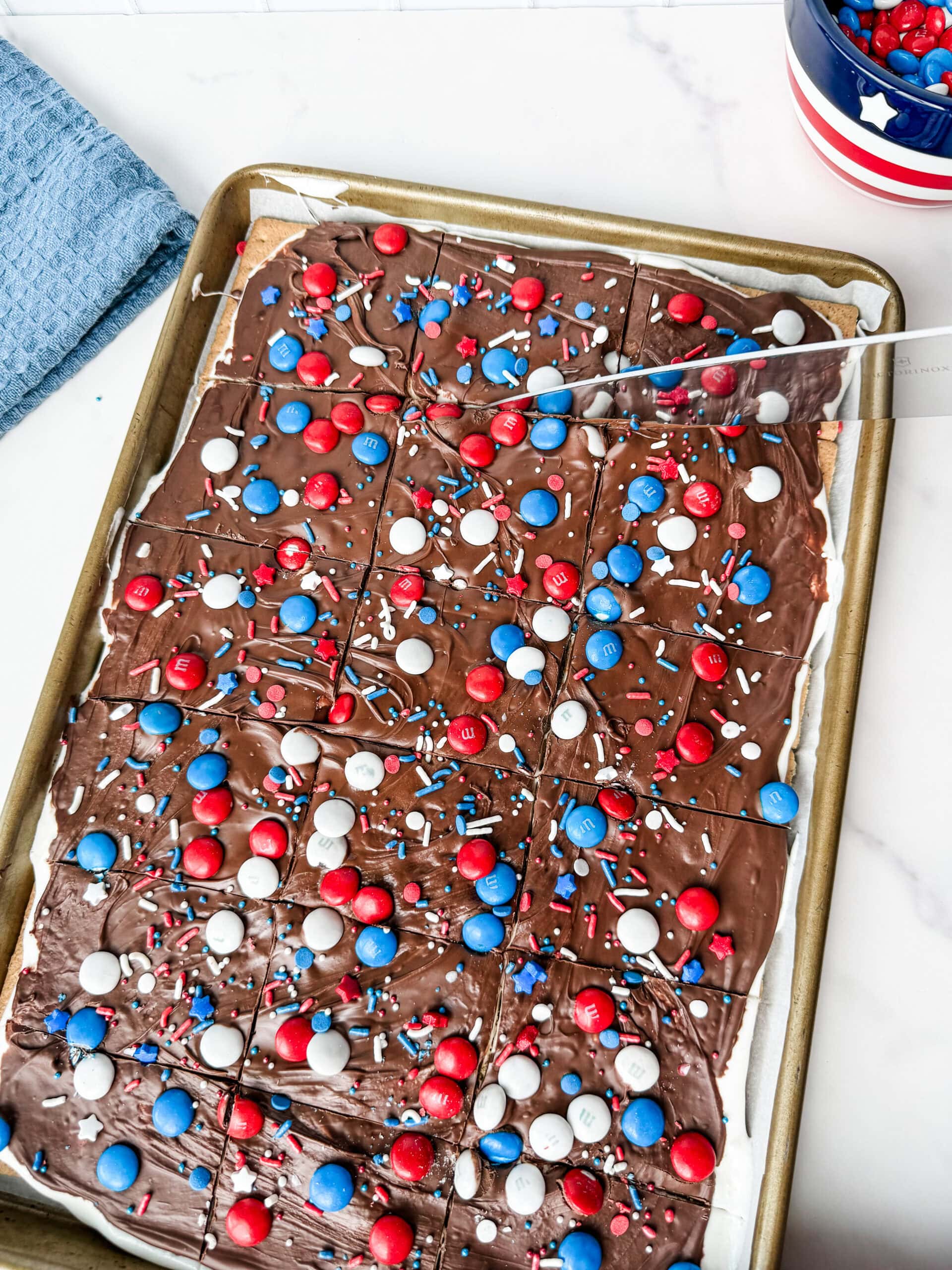 Patriotic S'mores Bark 52