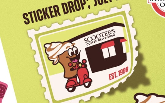 Scooters Drive Thru Sticker