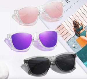 Sunglasses Womens Polarized Sunglasses for Mens Womens Retro Mirror Lens for Driving Fishing UV400 Protection