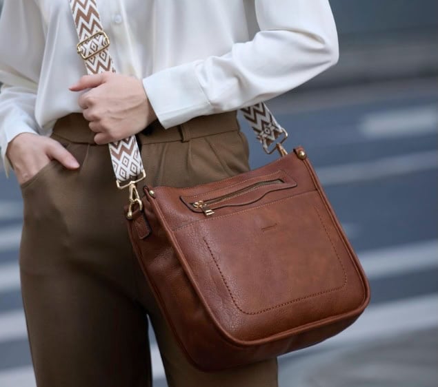 TANTOMI Vegan Leather Crossbody Bag Purse