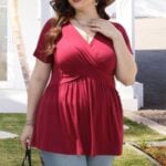 TIANZHU Women's Plus Size Dressy Tops