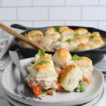 Turkey and Biscuit Skillet finished and plated