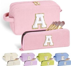 YOOLIFE Initial Travel Makeup Bag Cosmetic