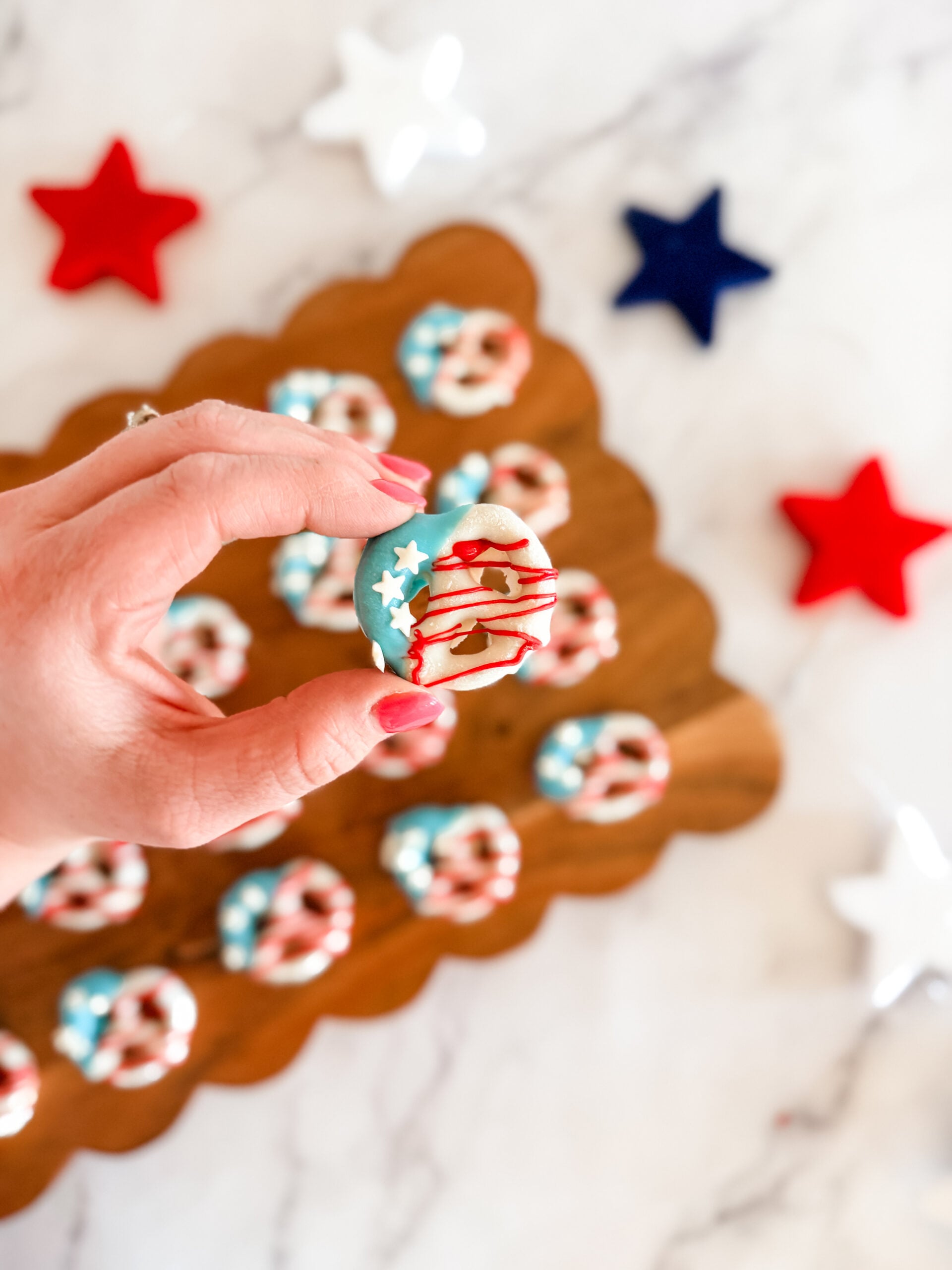 american flag pretzels (12) american flag pretzels (12)