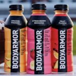bodyarmor strawberry banana fruit punch orange mango bottles