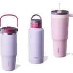 carote 3 piece water bottle set purple