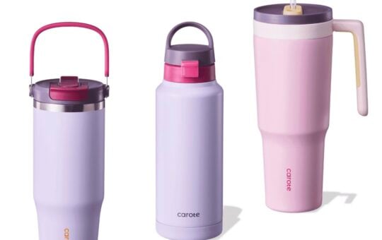 carote 3 piece water bottle set purple