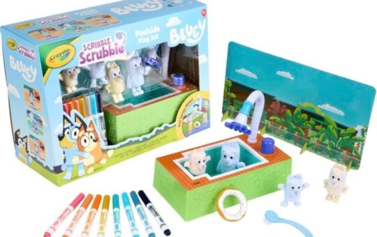 crayola scribble scrubbies bluey playset