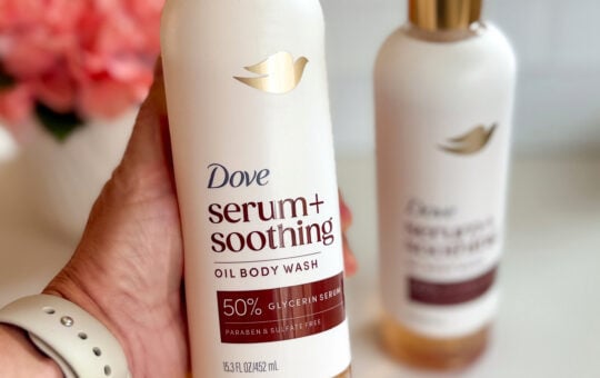 dove serum soothing body wash