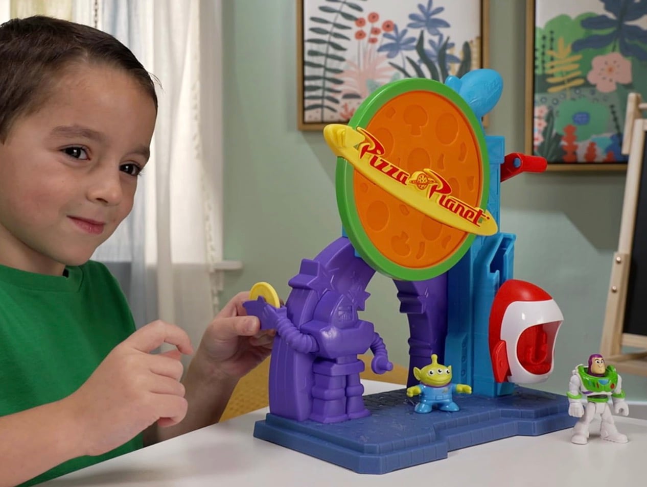 fisher price imaginext toy story pizza planet playset