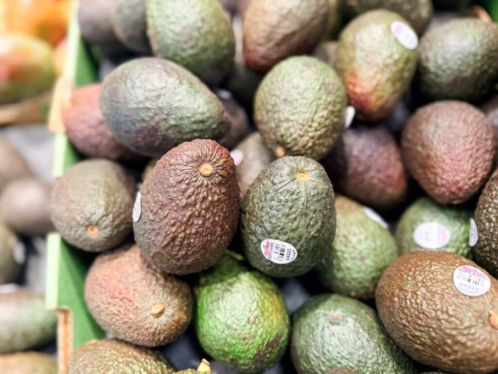 grocery store produce avocados