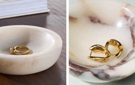 marble trinket dish dupe