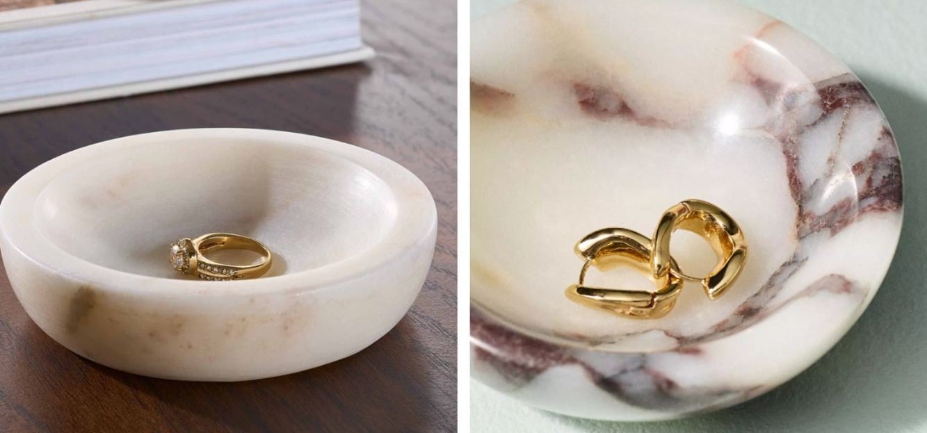 marble trinket dish dupe
