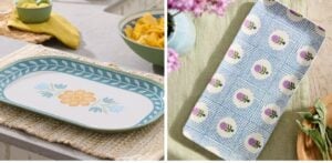 melamine bamboo tray dupe