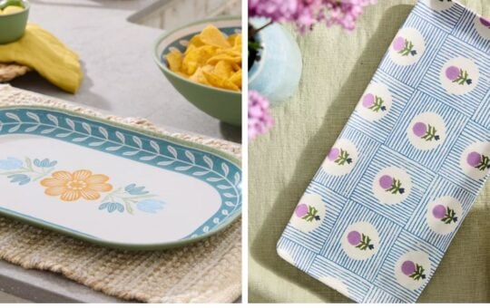 melamine bamboo tray dupe