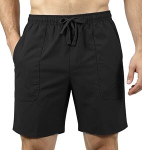 mens athletic shorts emptypop quick dry lightweight black