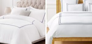 navy box duvet cover dupe