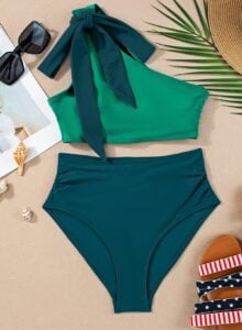 one shoulder swimsuit