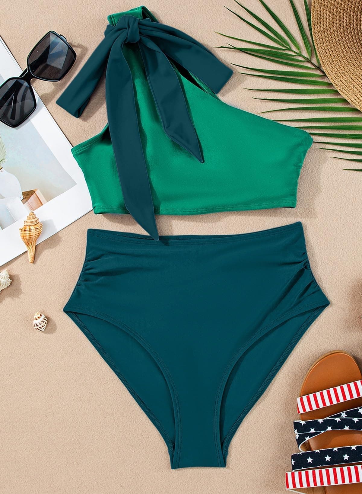 one shoulder swimsuit