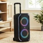 onn bluetooth party speaker with led lighting
