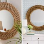 round rattan mirror dupe