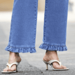 ruffle leg jeans
