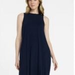 time and tru swing dress sleeveless black