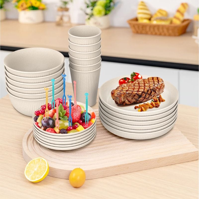 walmart wheat straw dinnerware 