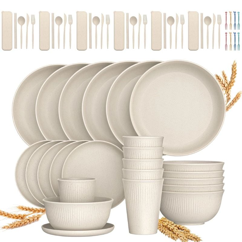 walmart wheat straw dinnerware