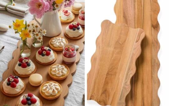 wavy serving board dupe