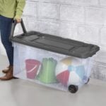 wheeled storage clear