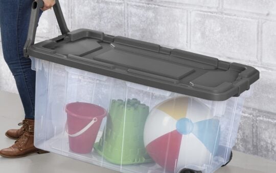 wheeled storage clear