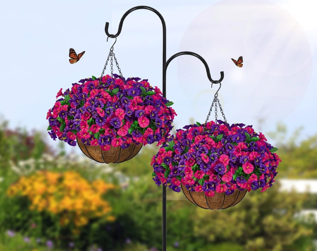Artificial Hanging Flower Baskets Artificial Hanging Flower Baskets