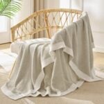 BEDELITE Soft Cozy Chenille Waffle Knit Throw Blanket
