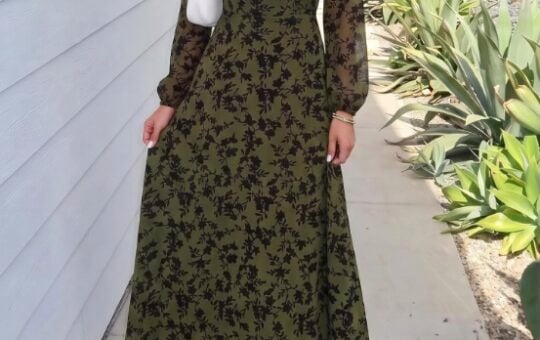 BTFBM Fall Floral Maxi Dress